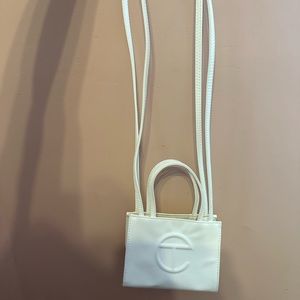 White Telfar shopper